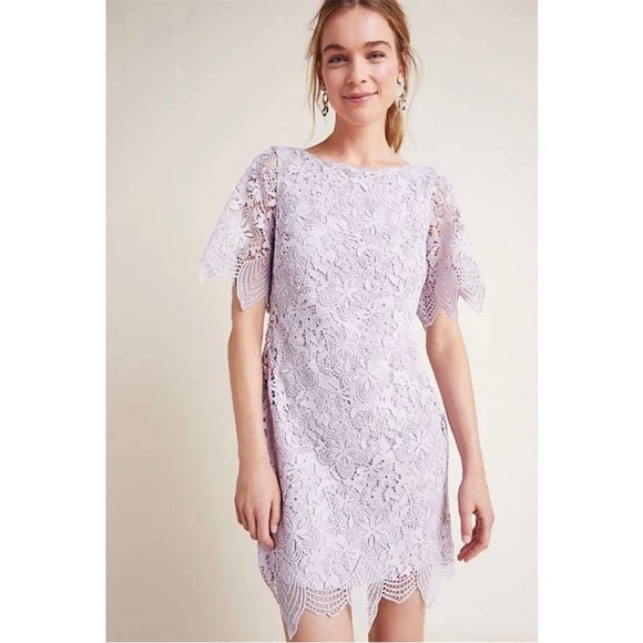 Anthropologie Dresses & Skirts - Anthropologie Lace Lavender Dress